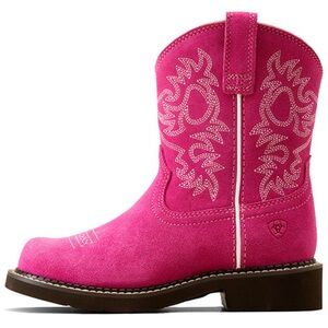 NEW ARIAT GIRLS' FATBABY WESTERN BOOTS - ROUND TOE size 1 hot pink